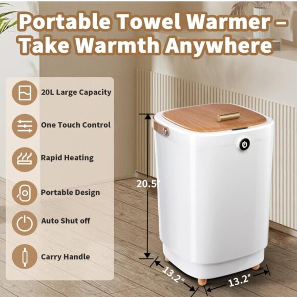 Towel Warmer for Bathroom Spa Hot Tub Pool Robe Blanket (new, never used) - Picture 1 of 4